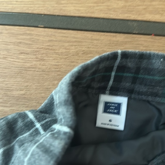 Janie and Jack Plaid Ruffle Mini Skirt 6  cotton - Picture 3 of 3